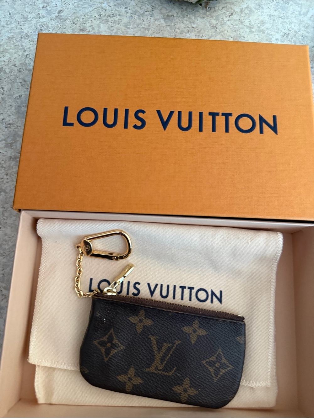 Louis Vuitton Monogram Key Pouch w/ Box, Dust Bag - Picture 3 of 6